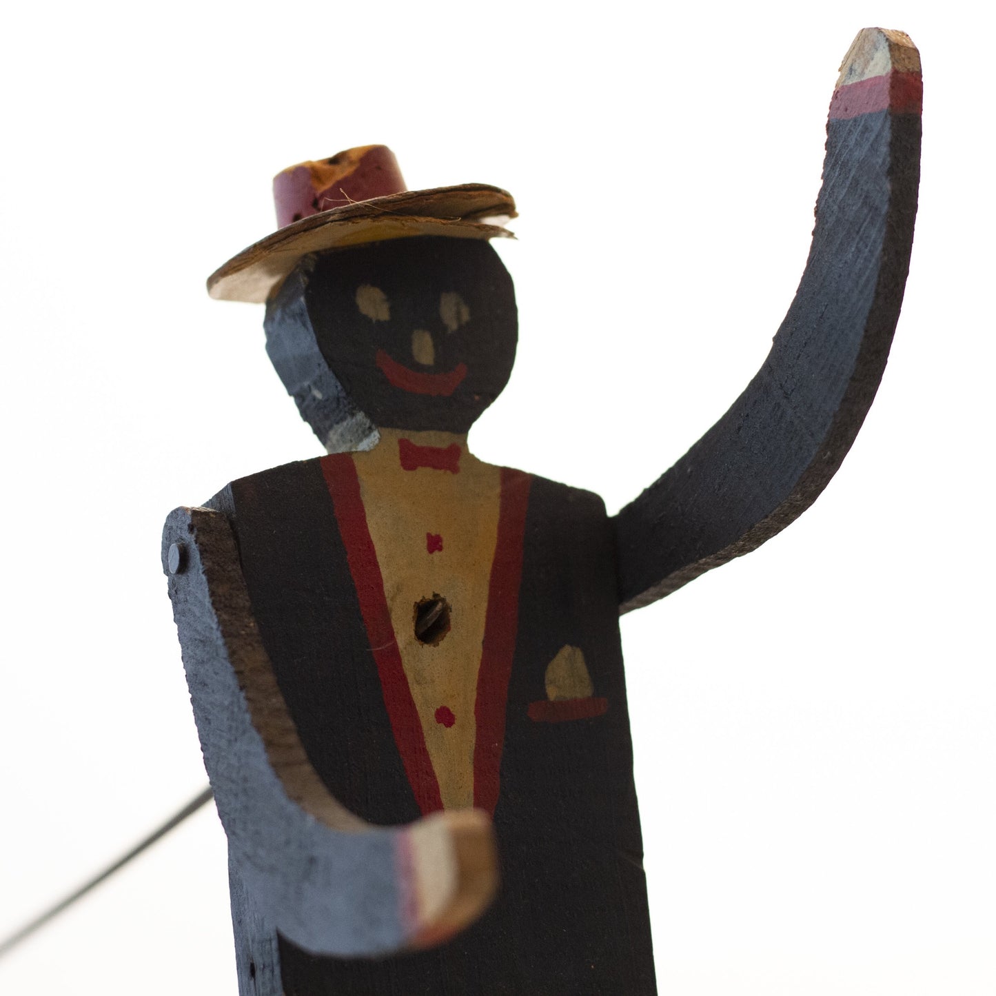 HAND PAINTED AND JOINTED DANCING TOY or Phonograph Dancer Black Americana Circa 1920 – 1930