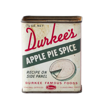 Metal Lithographed Durkee's Apple Pie Spice Tin | Circa 1950s–1960s