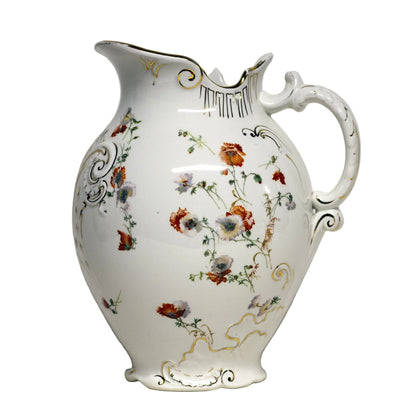 Doulton Burslem Art Nouveau Pitcher Poppies Gilt c.1900 View 2