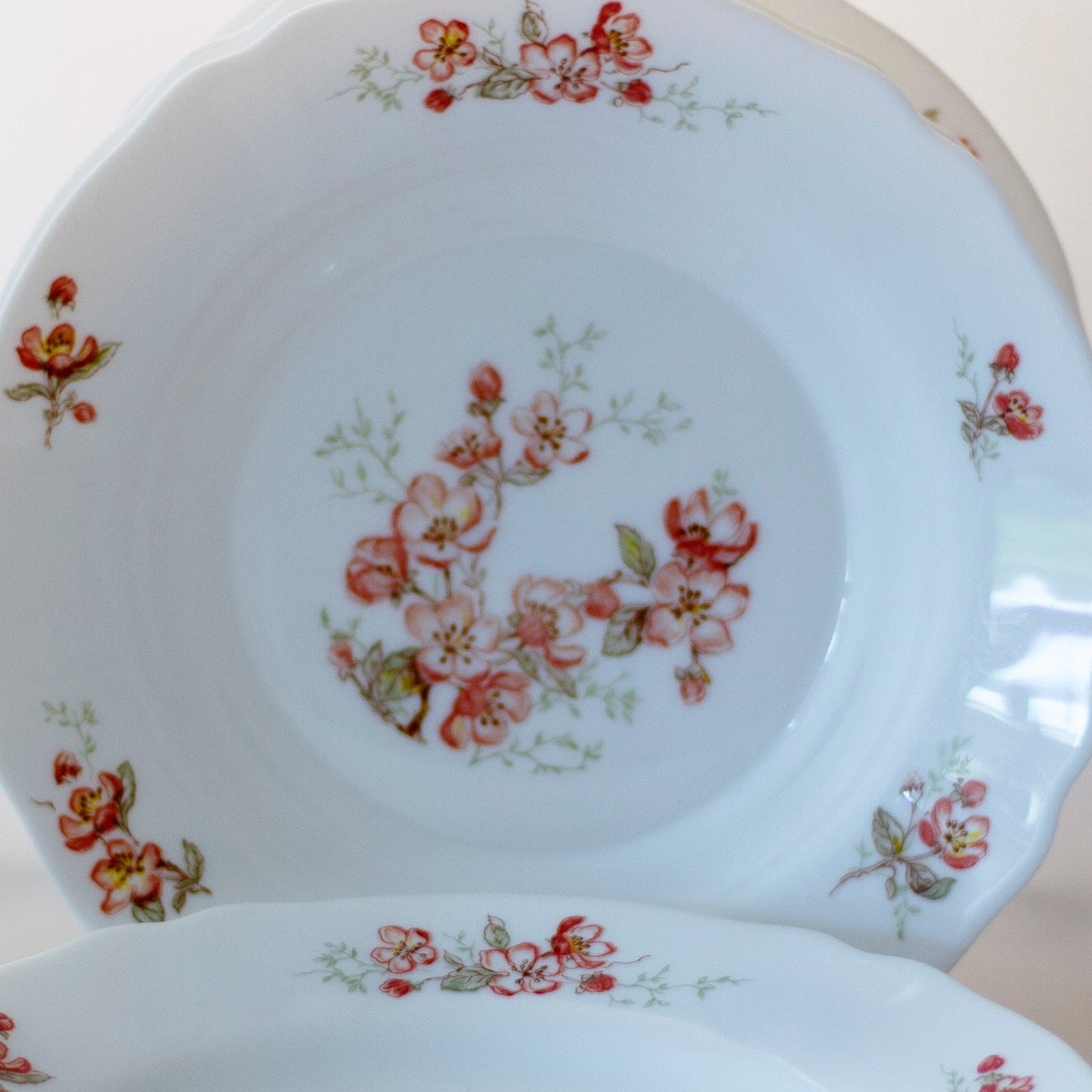 ARCOPAL FRANCE FLORENTINE Dinner Plate & Rimmed Soup Bowl