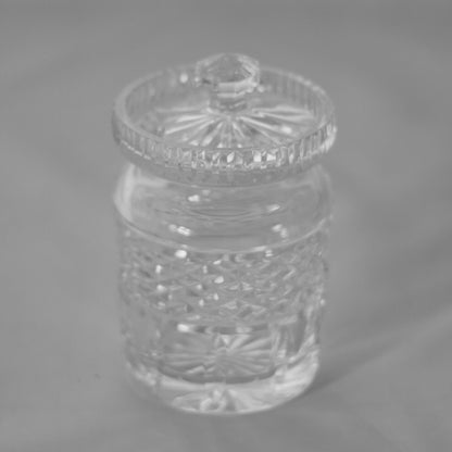 Tarro para miel o condimentos WATERFORD CRYSTAL con tapa