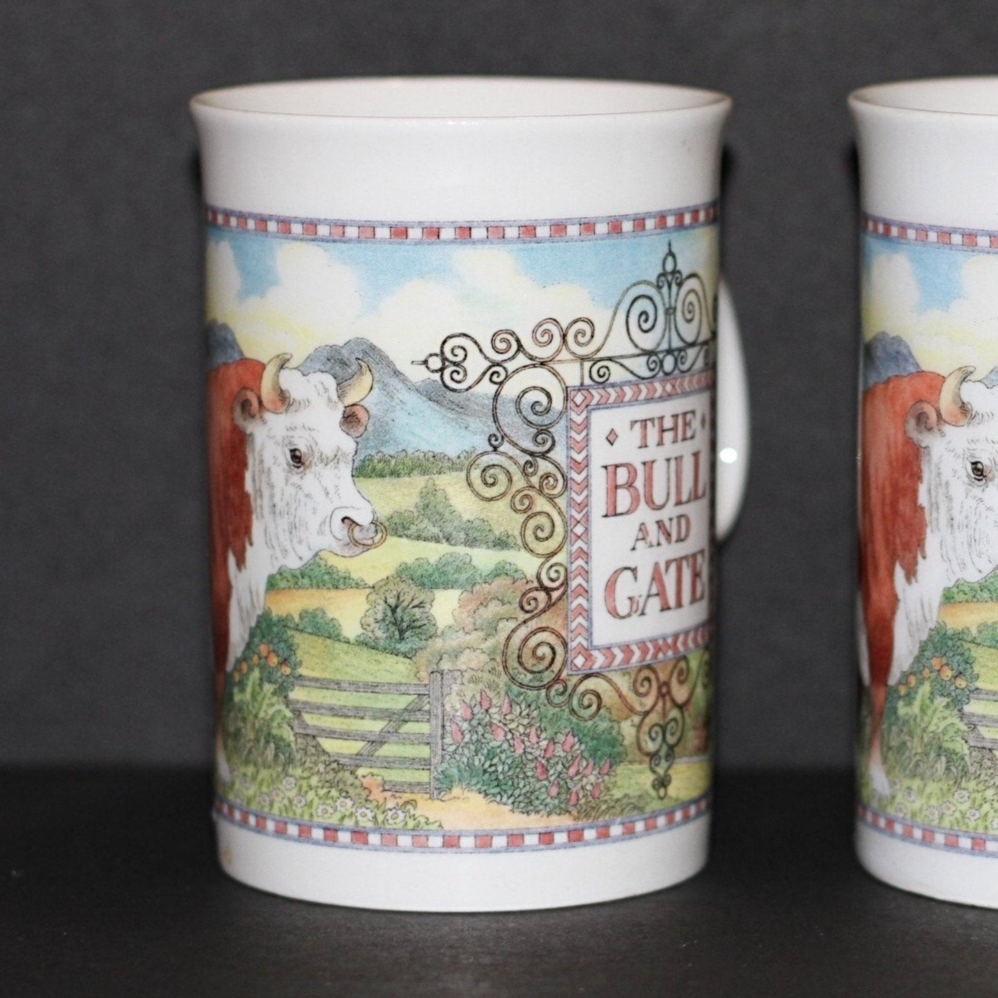 DUNOON SUE SCULLARD Bone China Mug The Bull and Gate