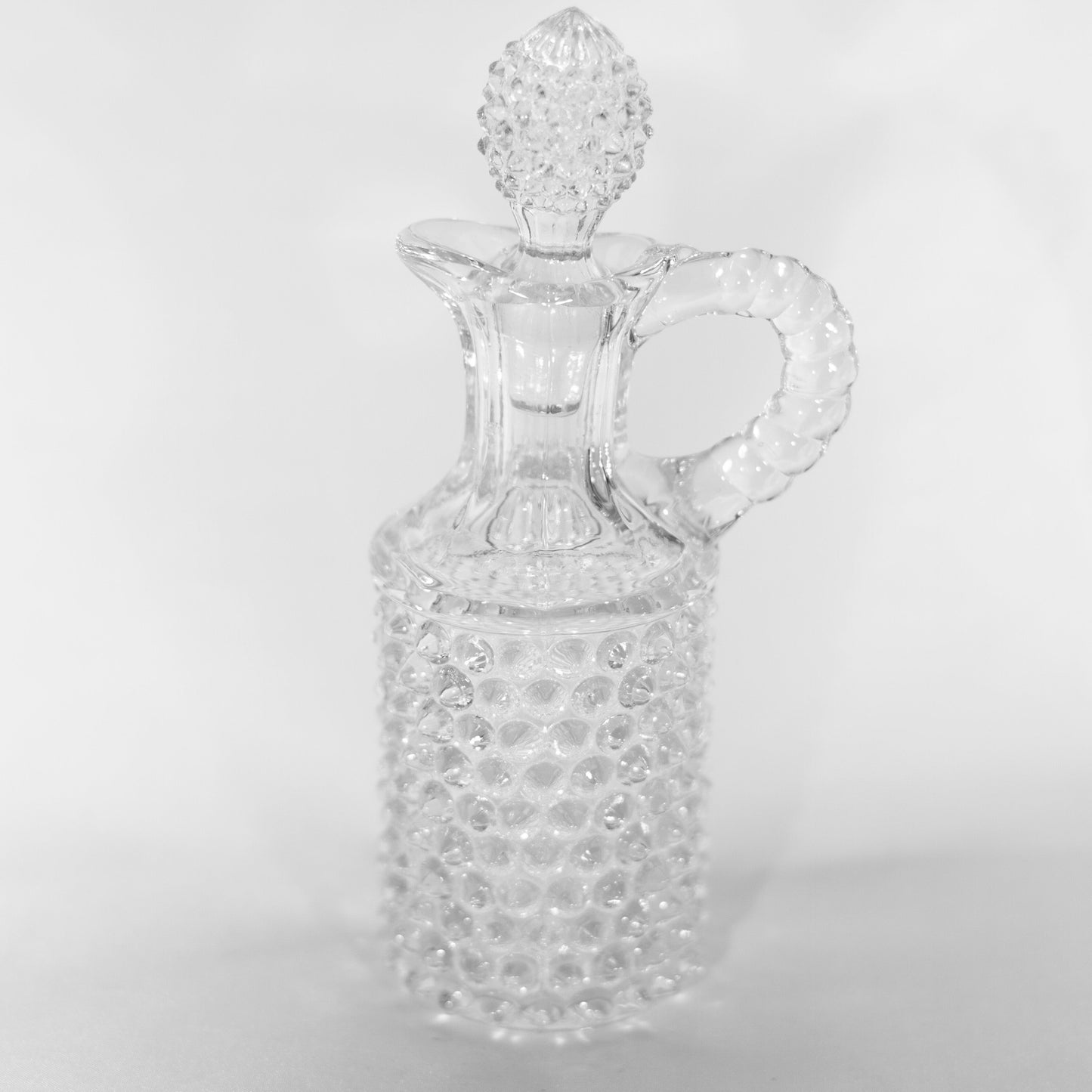 Duncan & Miller HOBNAIL CLEAR Cruet & Stopper (Pressed) Circa 1930 - 1955