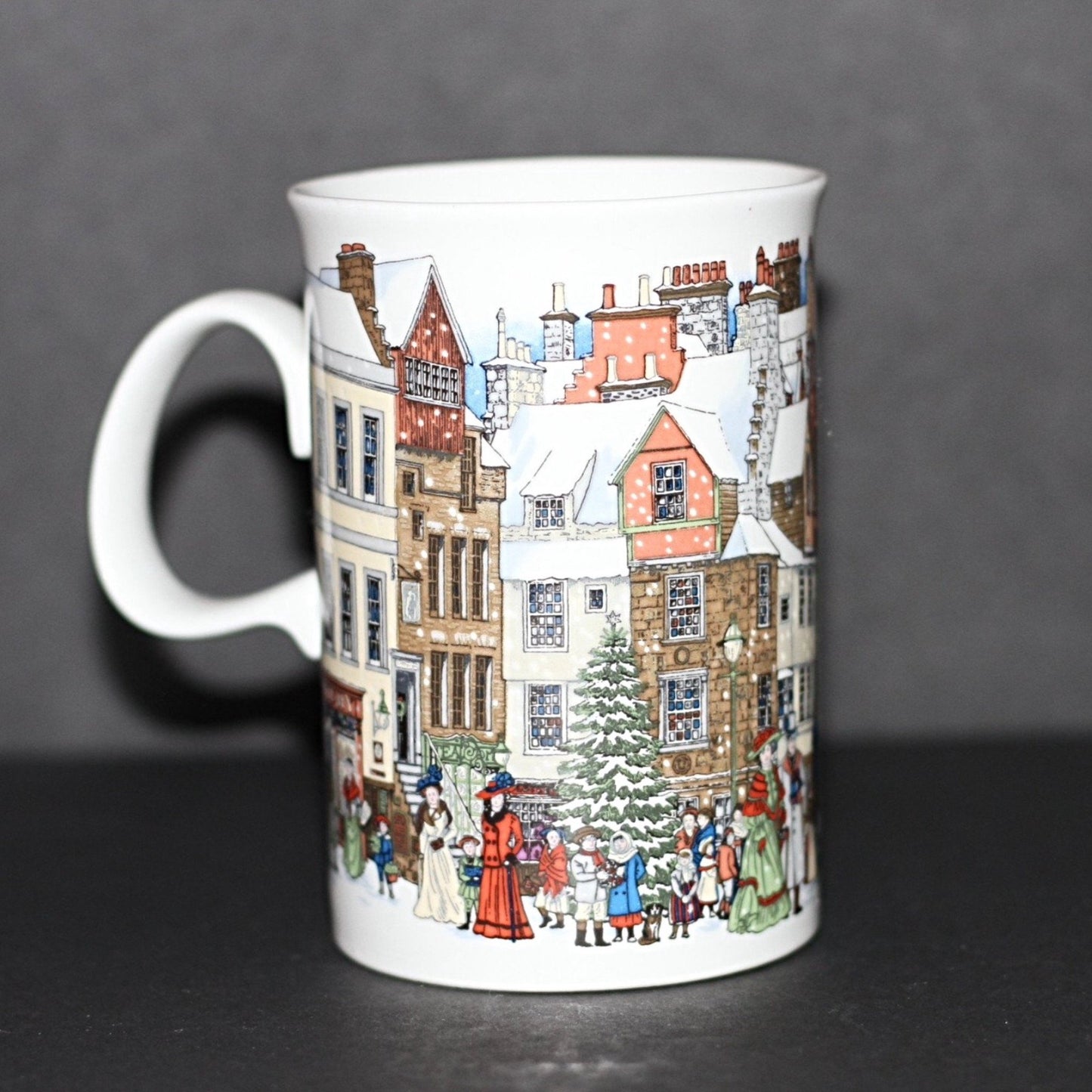 Dunoon Mug Christmas Time Carollers by Sue Scullard Commemorative 1991