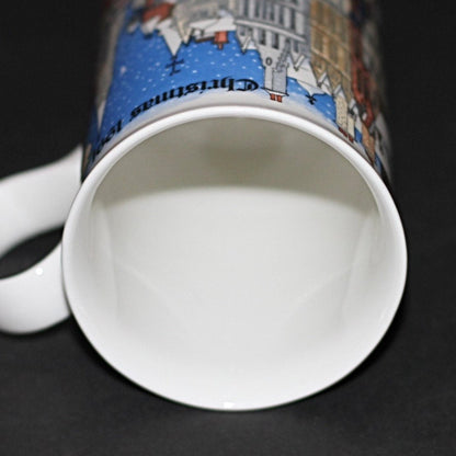 Dunoon Mug Christmas Time Carollers by Sue Scullard Commemorative 1991