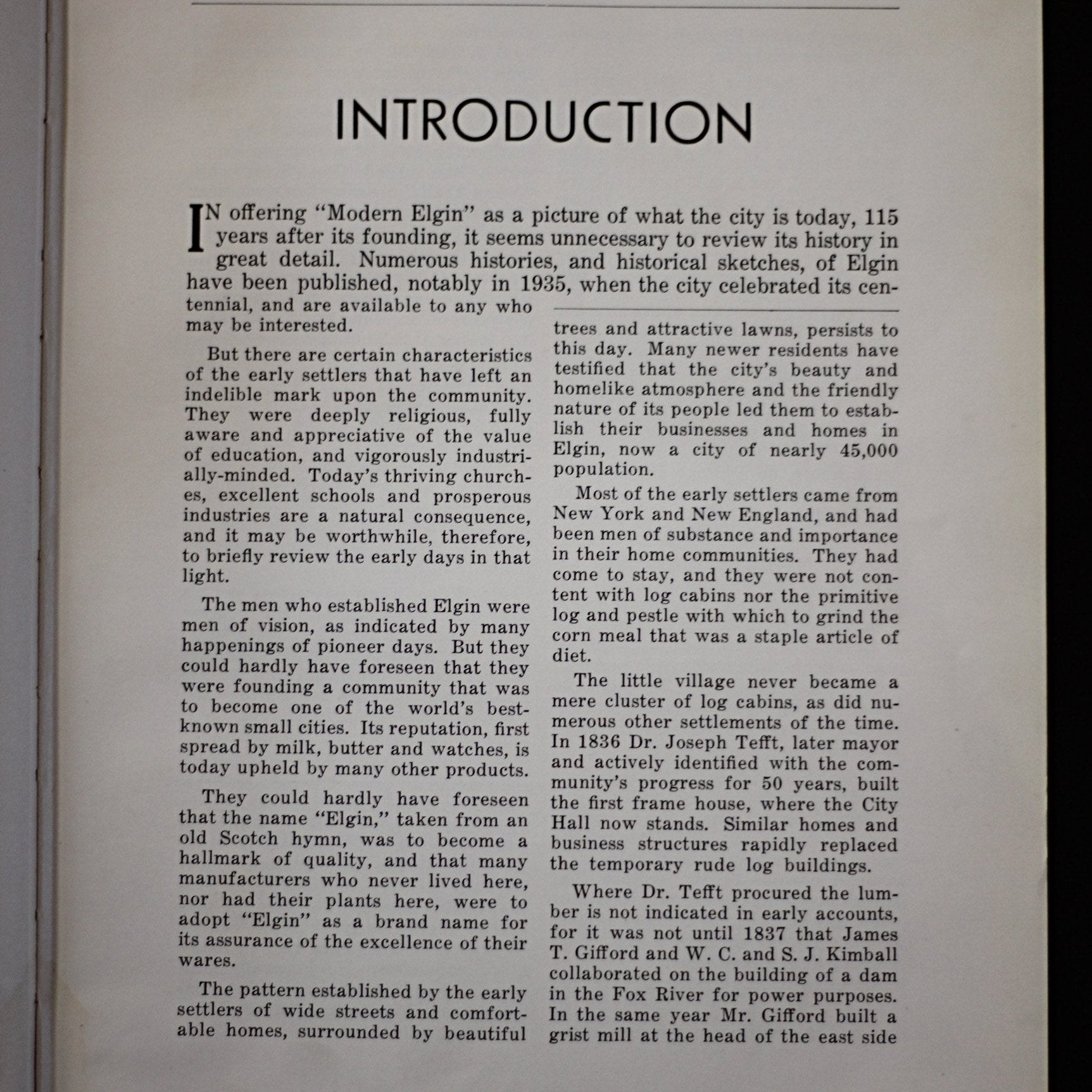 MODERN ELGIN 1950 Book by Alfred H. Kirkland