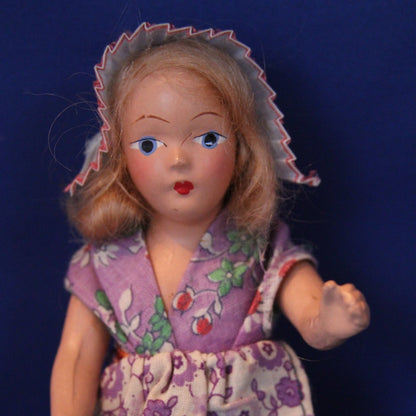BEEHLER ARTS COMPOSITION DOLL Marked MBC Circa 1940s to 1950s