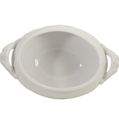 Antique JOHN MEIR & SON Washington Shape Ironstone Sauce Tureen with Ladle & Underplate Circa 1863 (3)