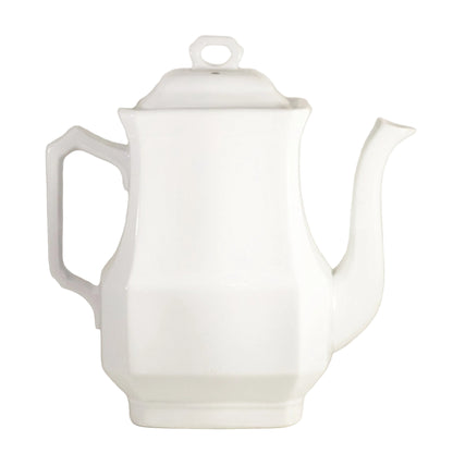 CLASSIC BLOCK OPTIC Ironstone Teapot by J & G Meakin Circa 1890 (1)