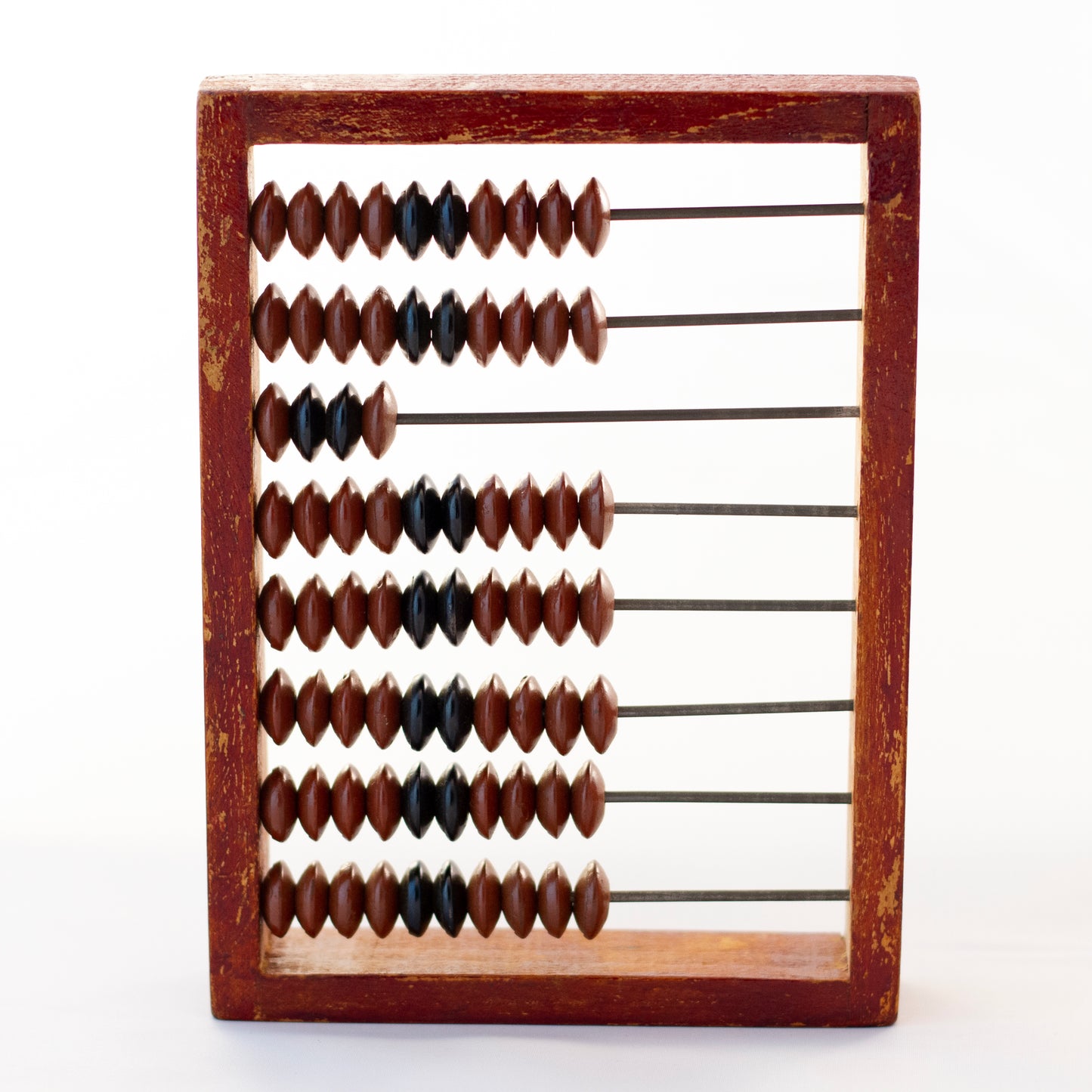 HANDHELD WOODEN RUSSIAN ABACUS  Circa 1920 - 1970