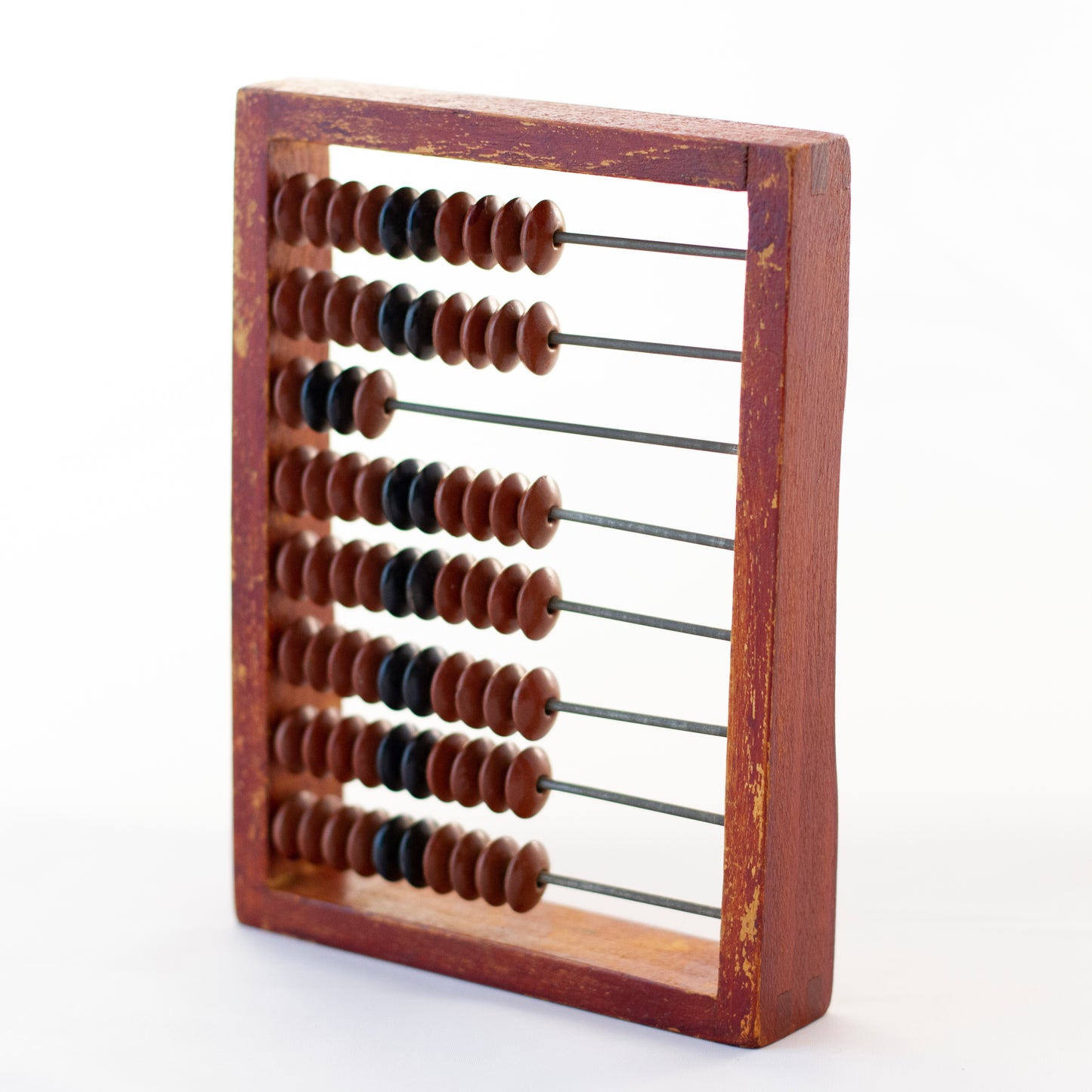 HANDHELD WOODEN RUSSIAN ABACUS  Circa 1920 - 1970