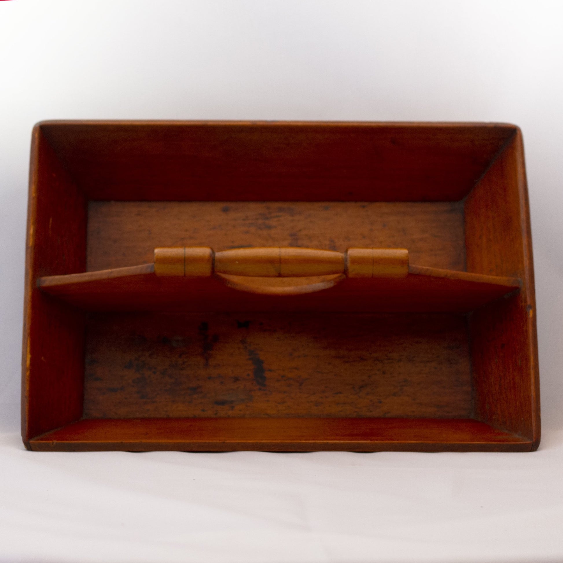 Mid-Century DOVETAILED WOOD CUTLERY or KNIFE TRAY