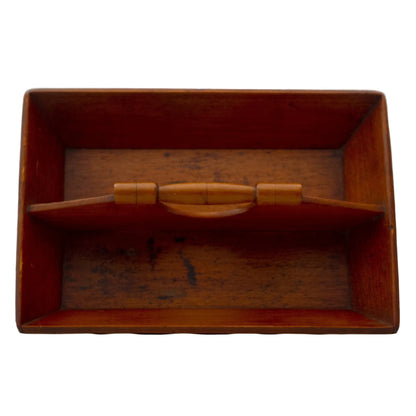 Mid-Century DOVETAILED WOOD CUTLERY or KNIFE TRAY