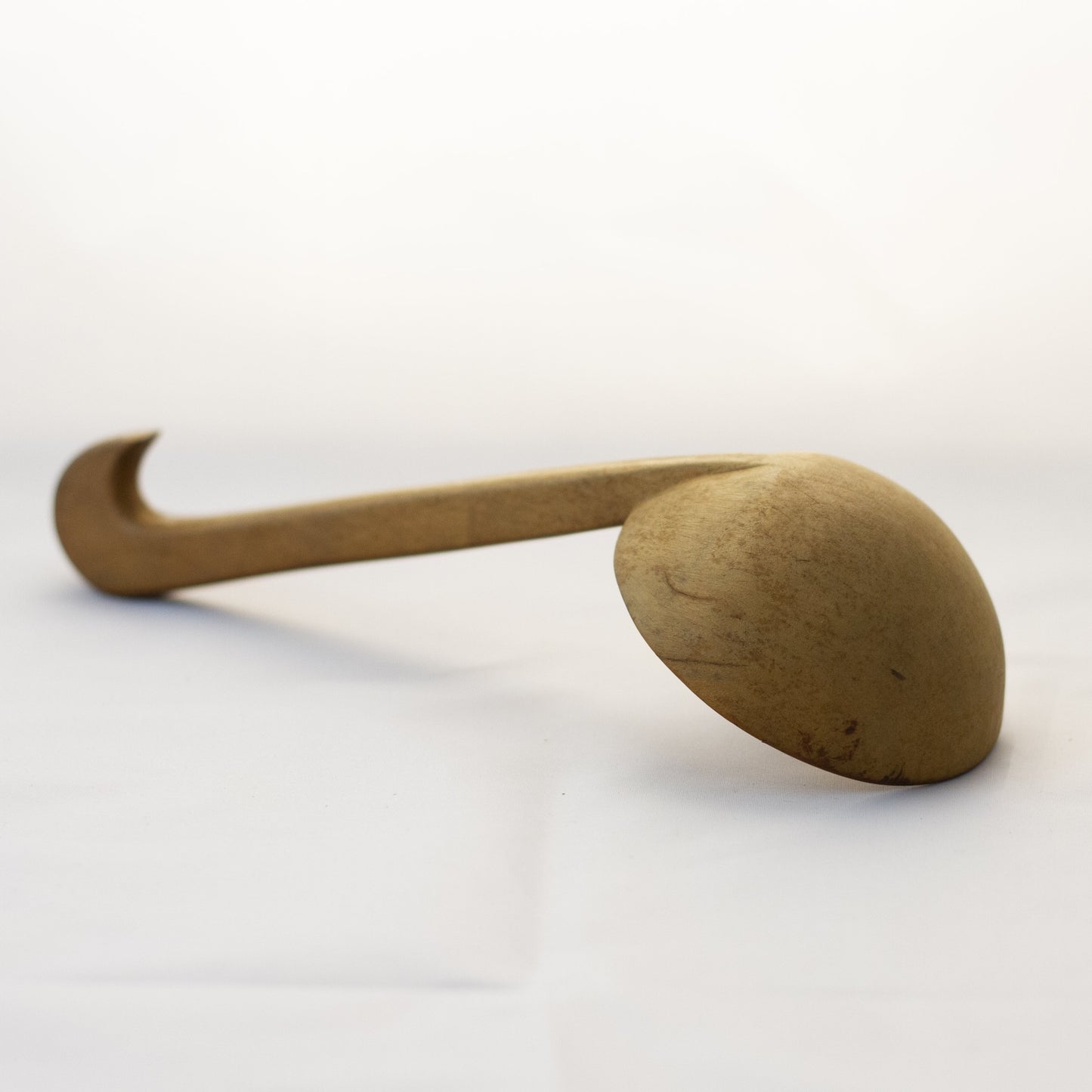 WOOD SOUP OR SERVING LADLE Circa Mid-Century