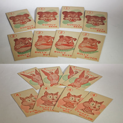 MERVIN MONK AND FRIENDS MONKEY FACE Card Game Christmas Edition Circa 1935