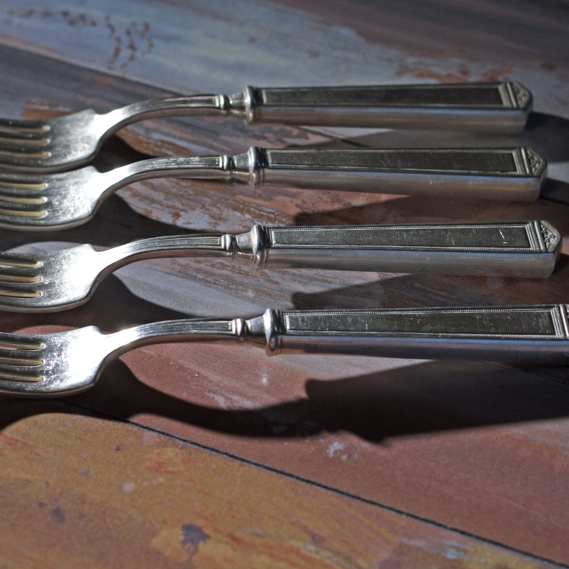 Vintage 1847 Rogers Bros I S set of 12 Tablespoons Silverplate