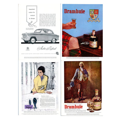 Complete 1956 set of Coming Events in Britain magazines. Vintage British travel publication with color photography, cultural articles, and mid-century appeal. Advertising