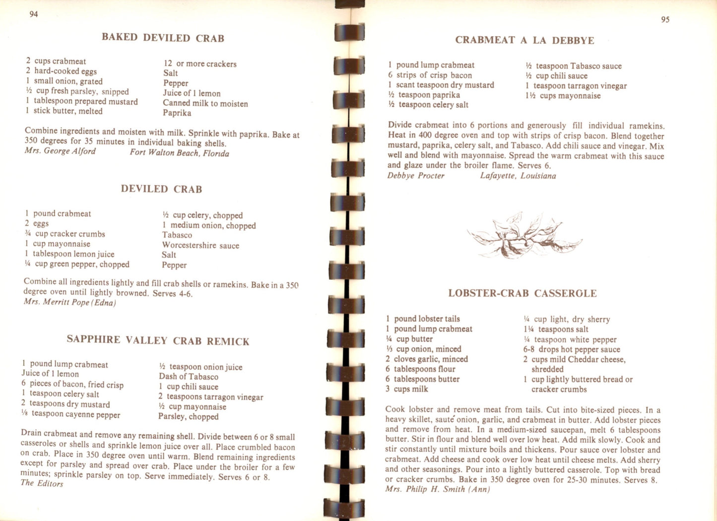 BAY LEAVES: A Collection of Recipes | Junior League of Panama City 1993 ©1975