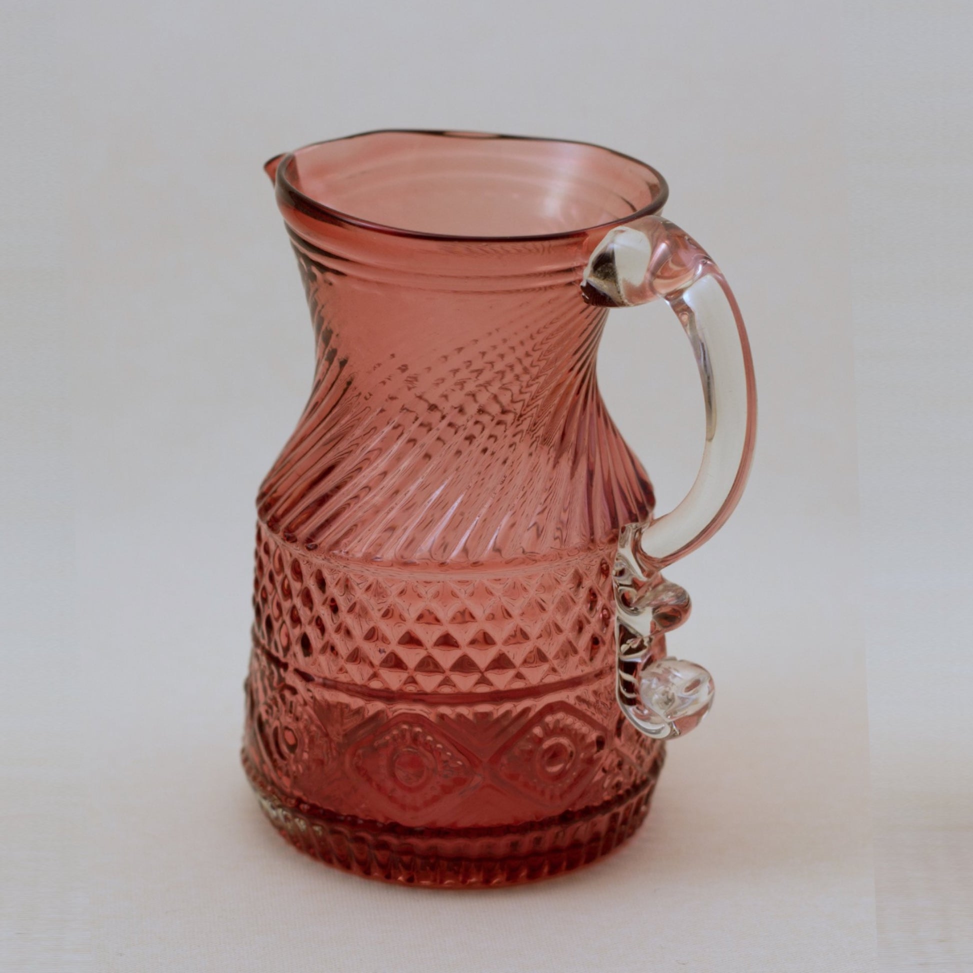 PILGRIM CRANBERRY GLASS Bennington Pitcher