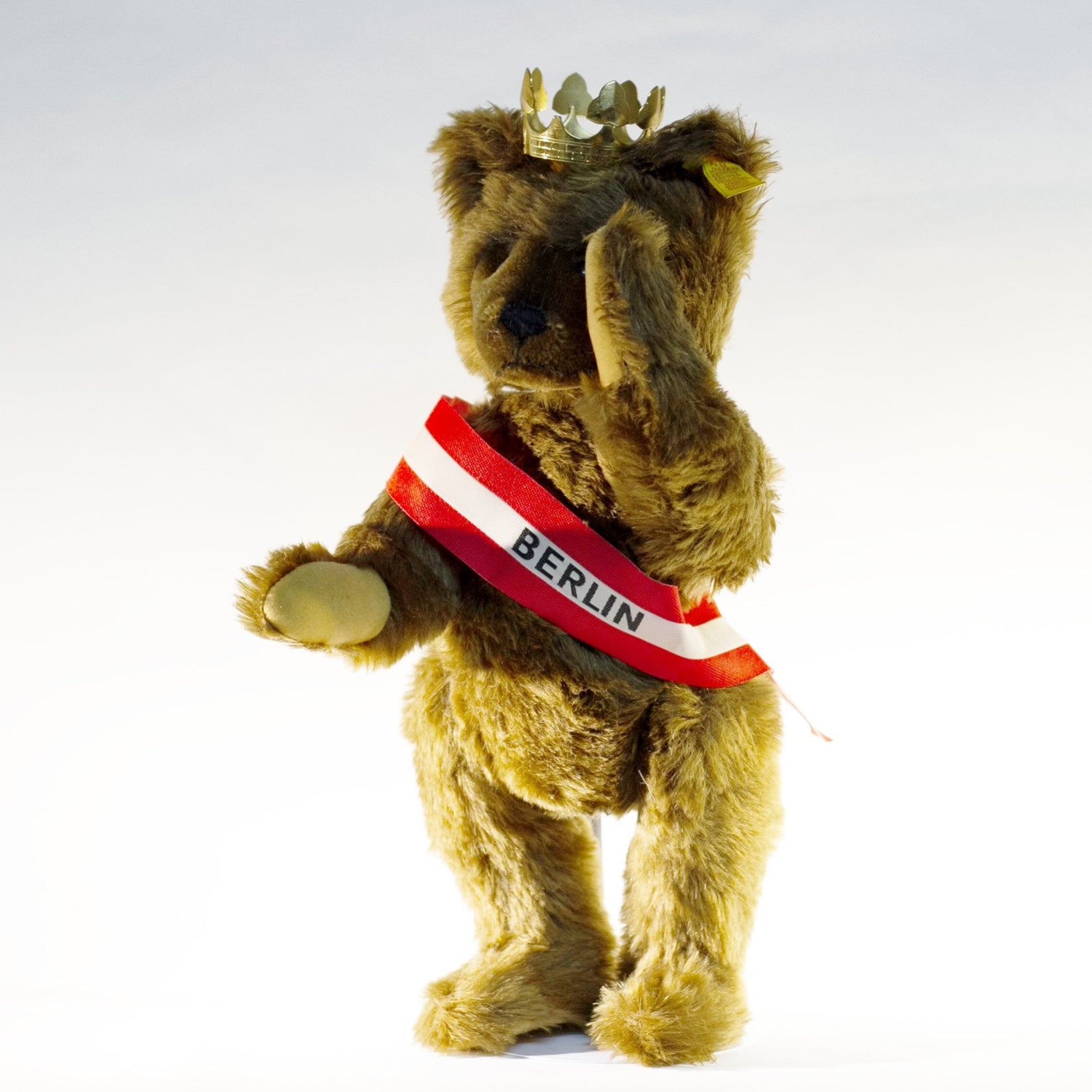 STEIFF BERLIN TEDDY BEAR With Gold Crown Circa 1980s The Townhouse steiff-berlin-teddy-bear-with-gold-crown-circa-1980s-the-townhouse