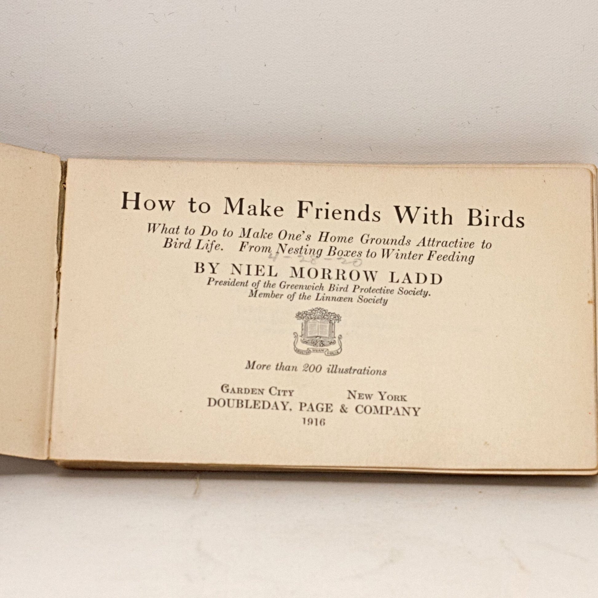 ANTIQUE BIRD BOOKS Illustrated Bird Dictionary by Chester Reed and How to Make Friends With Birds by Niel Morrow Ladd