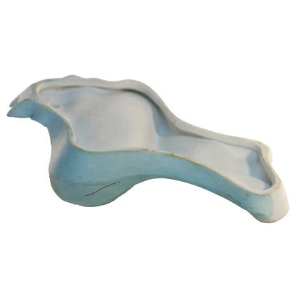HOLY WATER FONT Depicting PRAYING GIRL Hand-Glazed
