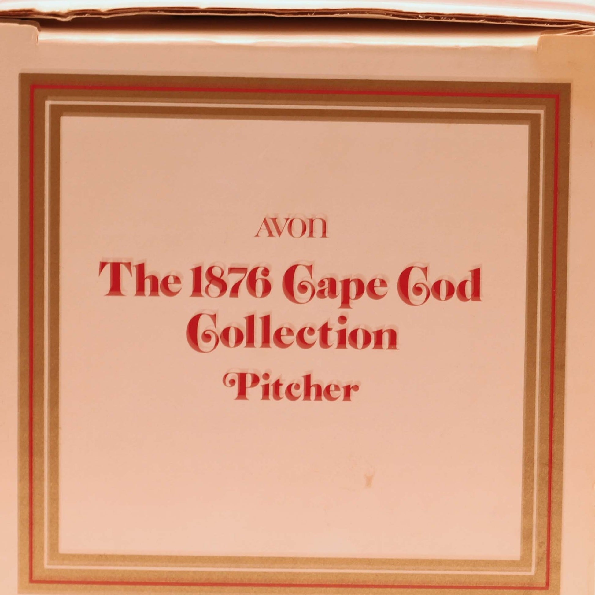 CAPE COD 1876 COLLECTION By Avon Water Pitcher