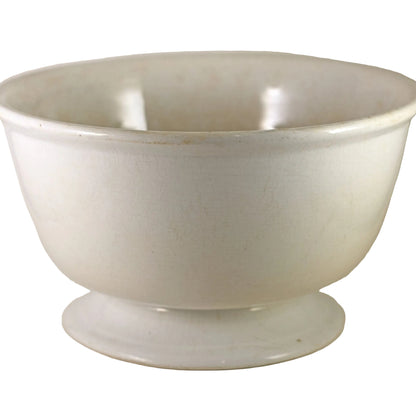 Antique IRONSTONE FOOTED COMPOTE Made by Brockman Pottery Company of Cincinnati, Ohio Circa Late 19th Century