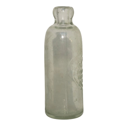 ISAIAH BUNN RIVERSIDE BOTTLING WORKS Warwick, NY Rare Hutchinson Bottle with Spelling Error Circa 1888 - 1893