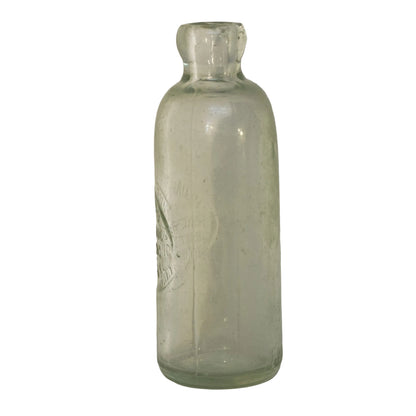 ISAIAH BUNN RIVERSIDE BOTTLING WORKS Warwick, NY Rare Hutchinson Bottle with Spelling Error Circa 1888 - 1893