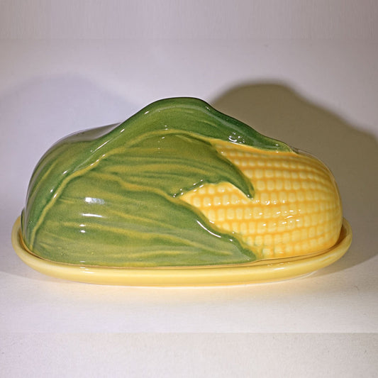 SHAWNEE Pottery CORN KING Covered Butter Dish