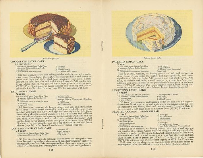 THE CALUMET BAKING BOOK Vintage Recipe Booklet Circa 1931