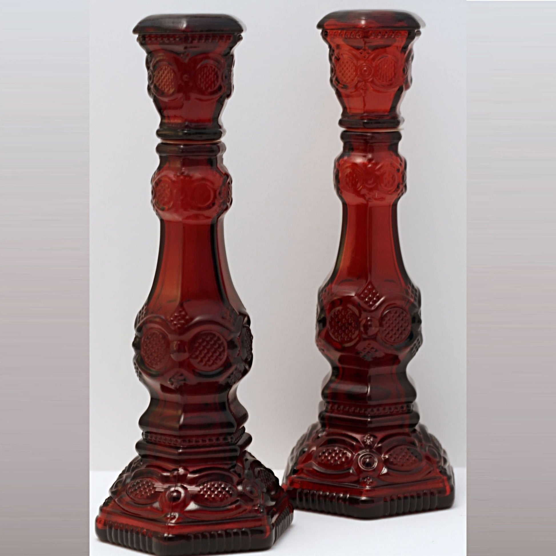 CAPE COD 1876 COLLECTION By Avon Set of Two Tall Candlesticks