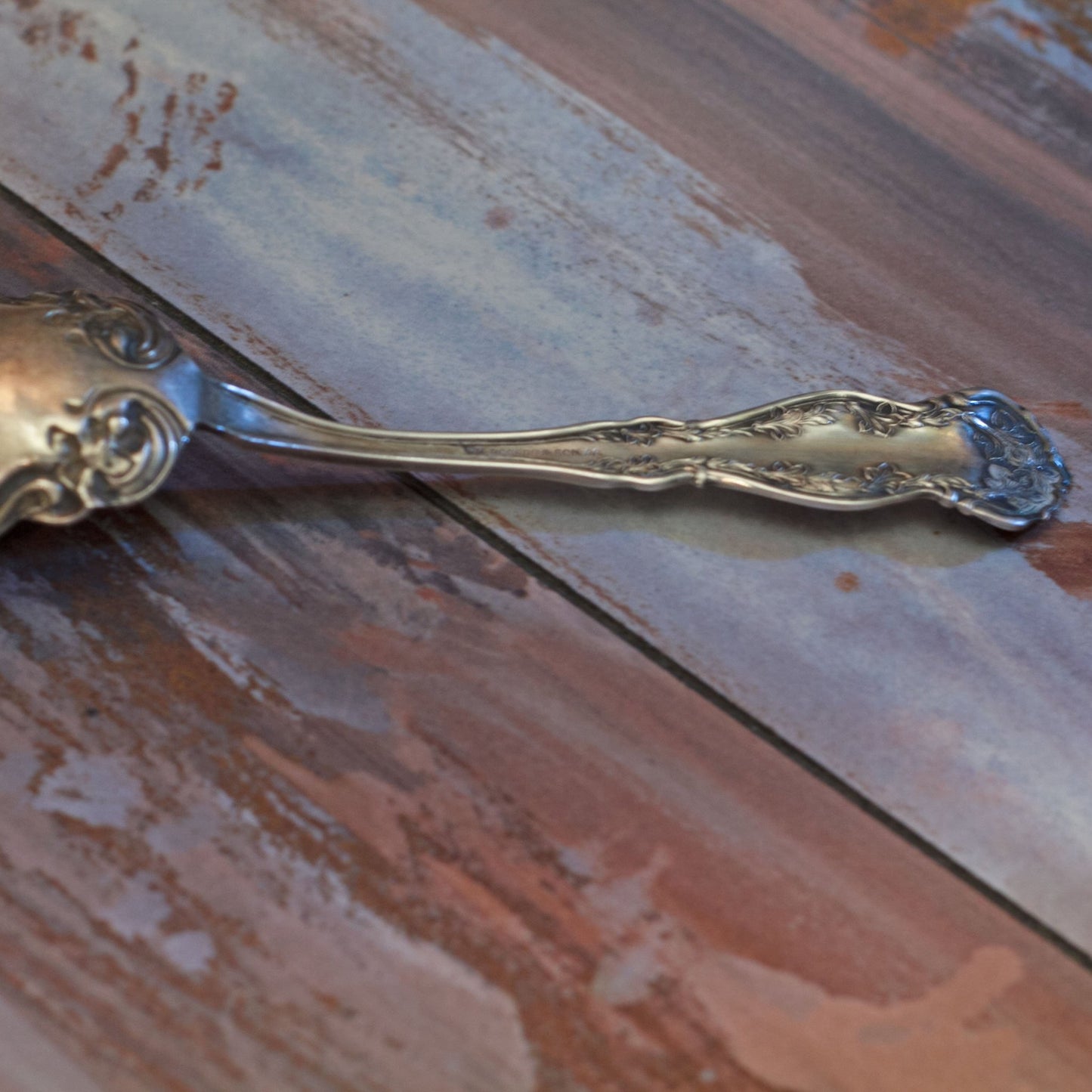 CHESTER SILVER PLATE SUGAR SPOON by William Rogers & Son