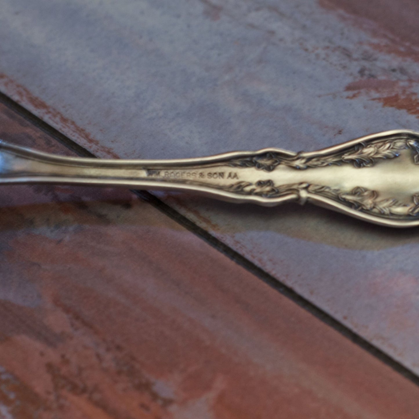 CHESTER SILVER PLATE SUGAR SPOON by William Rogers & Son