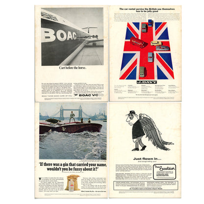Complete 1966 set of Coming Events in Britain magazines, including Beatles and Rolling Stones feature. Vintage British travel and cultural publication. Advertisements
