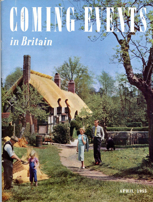 COMING EVENTS IN BRITAIN Vintage Travel Magazine April 1955