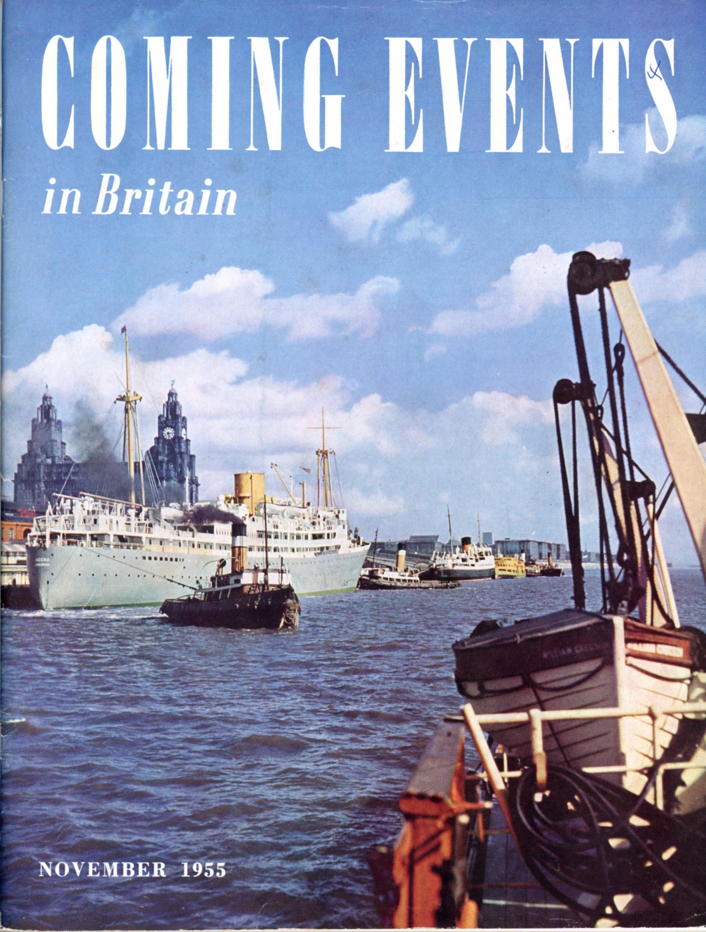 COMING EVENTS IN BRITAIN Vintage Travel Magazine © November 1955
