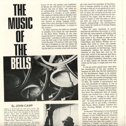 Complete 1966 set of Coming Events in Britain magazines, including Beatles and Rolling Stones feature. Vintage British travel and cultural publication. Music of Bells article