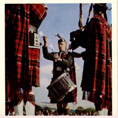 Complete 1966 set of Coming Events in Britain magazines, including Beatles and Rolling Stones feature. Vintage British travel and cultural publication. Scottish Bag Pipes