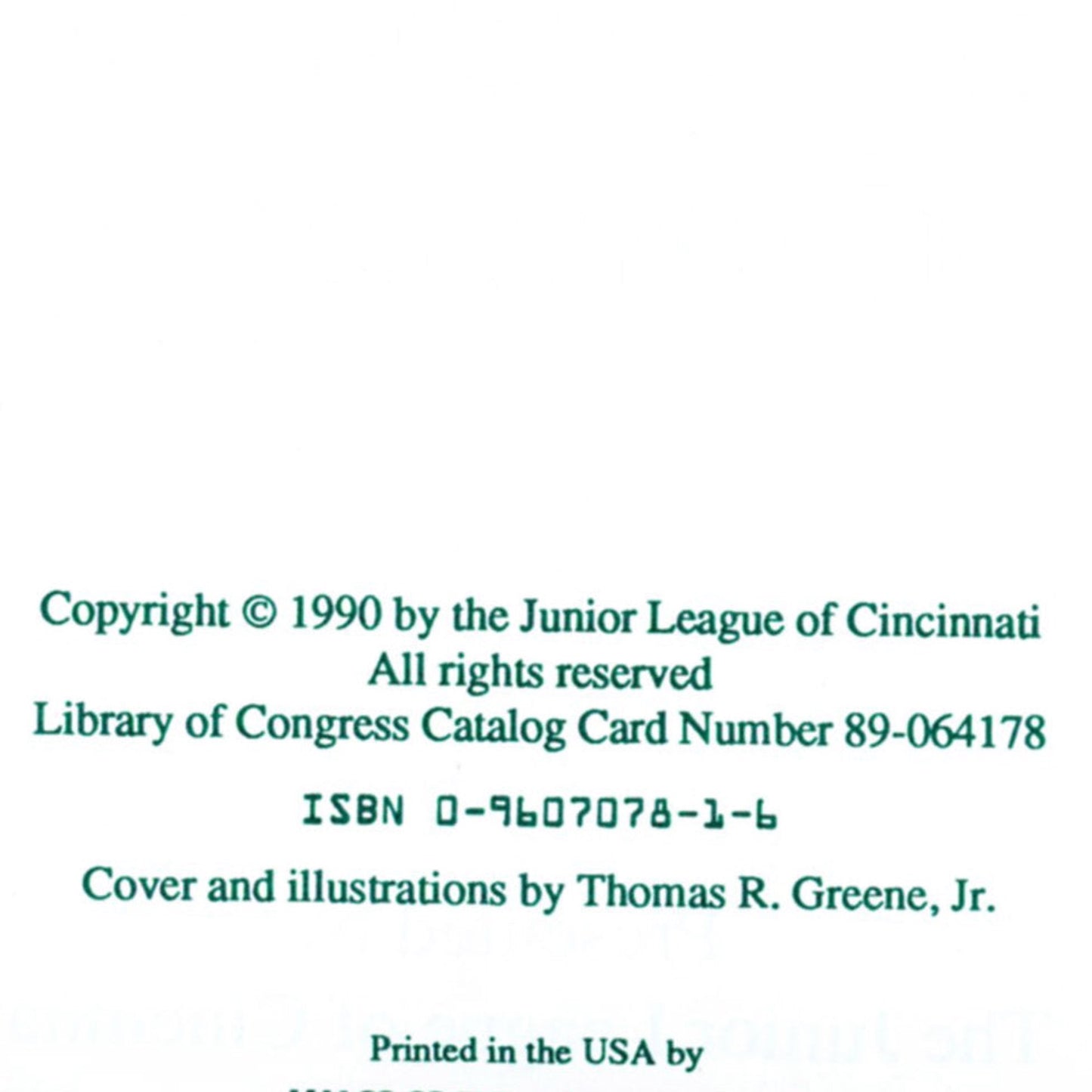 RIVERFEAST: Still Celebrating Cincinnati | Junior League of Cincinnati | ©1990 First Printing