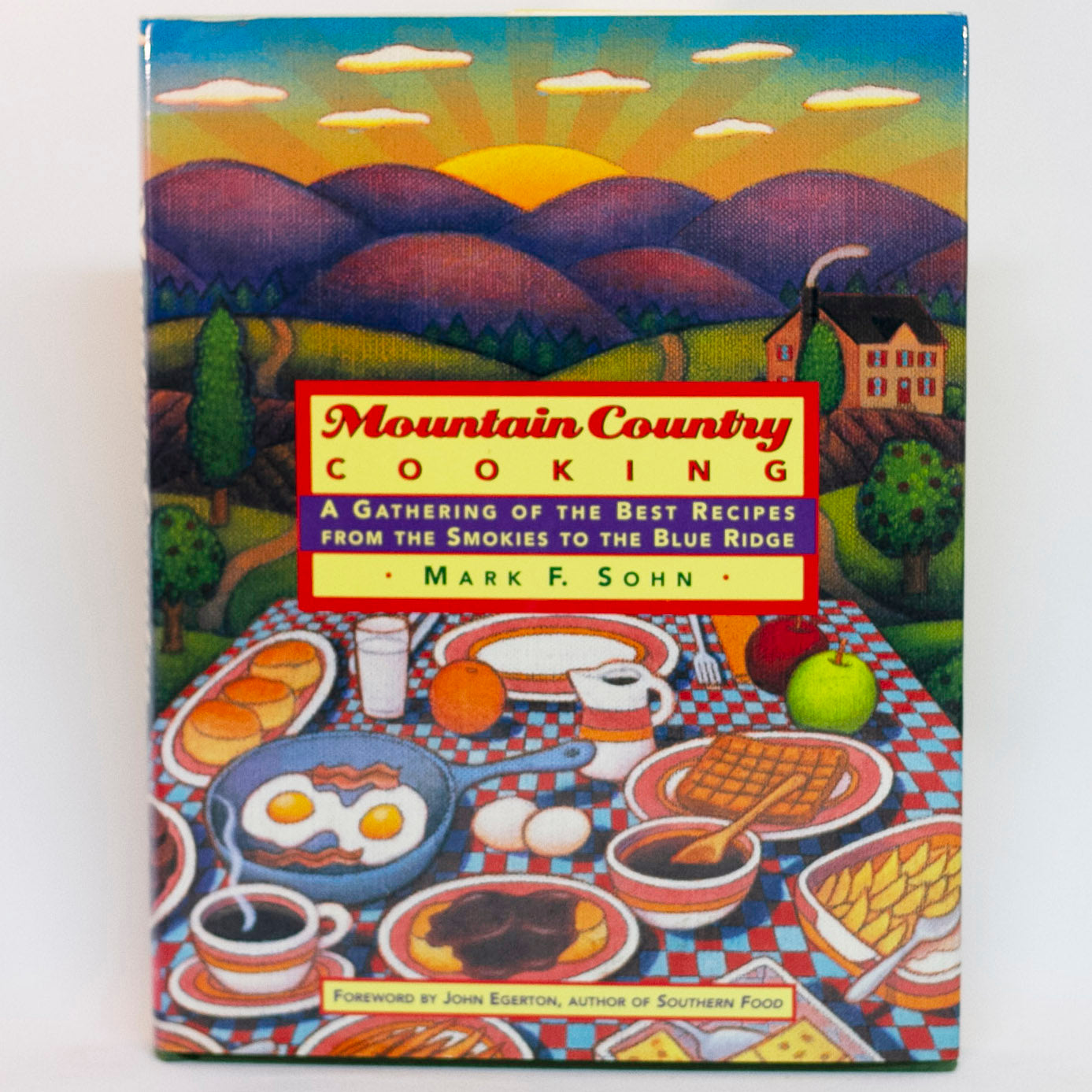 Mark Sohn's book, MOUNTAIN COUNTRY COOKING was a James Beard Award 1997 nominee. This first edition-first printing hardbound copy is in like-new condition. More than a cookbook, but a guided tour to the cuisine of the deep valleys, small farms, and rugged people of Appalachia. ISBN-10:031214682 ISBN-13:978-0312146825 