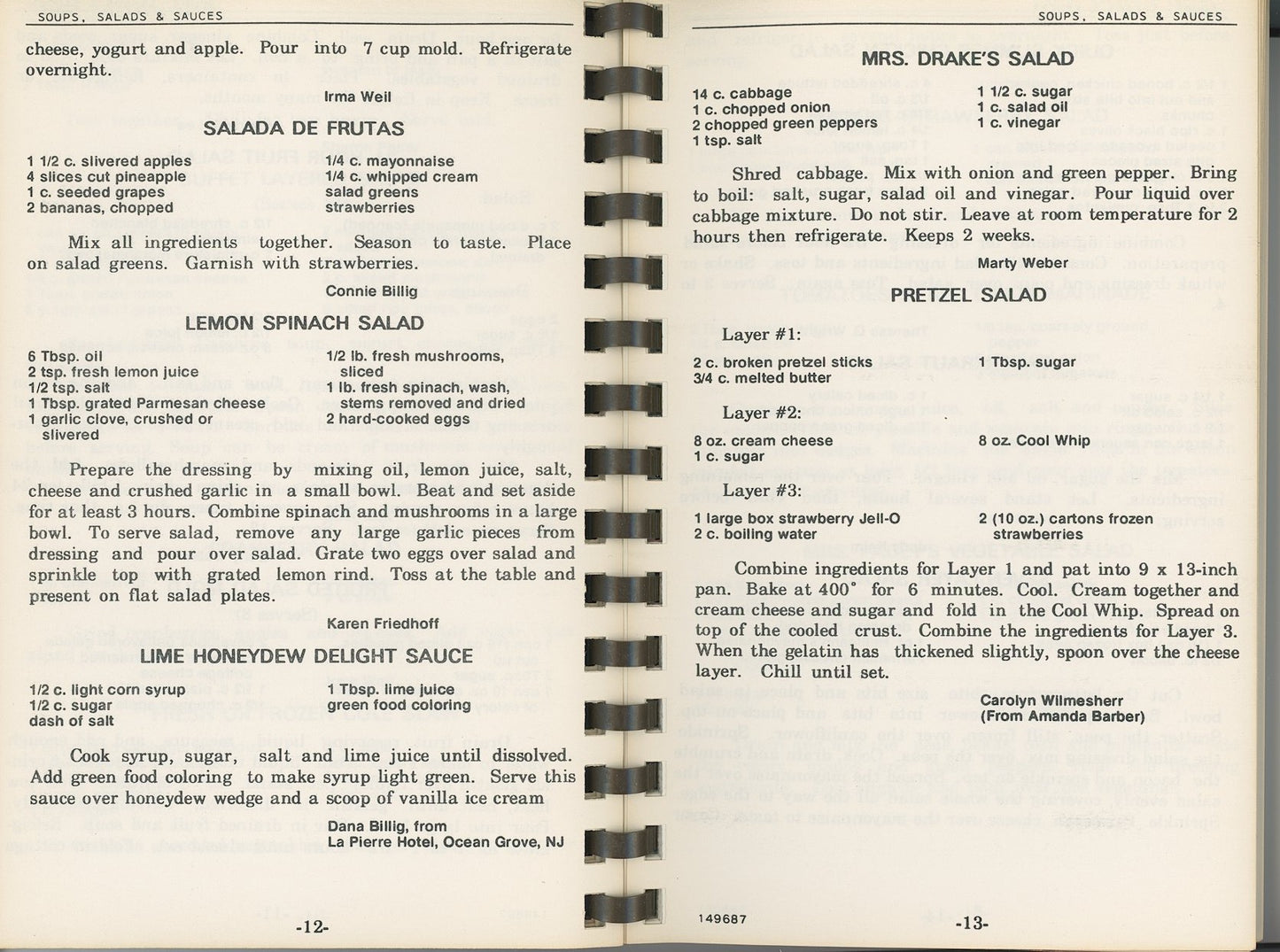 CORNUCOPIA, A Collection of Recipes | Winton Forest Church, Forest Park Ohio | Copyright 1978