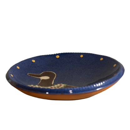 EARTHEN VESSEL CINCINNATI OHIO Christmas Goose Dish Circa 1986