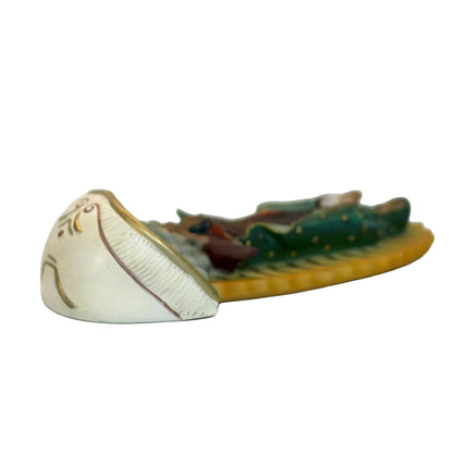 Fine Resin HOLY WATER FONT Depicting OUR LADY OF GUADALUPE Imported by Malco Florentine Collection