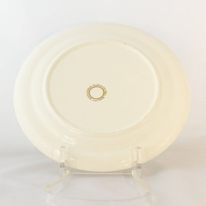 Hall Pottery Mid-Century Tulip Pattern Dinner Plates (Set of 2) Discontinued