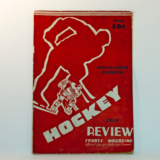 Rare 1940-41 INDIANAPOLIS CAPITALS Hockey Preview Program Media 