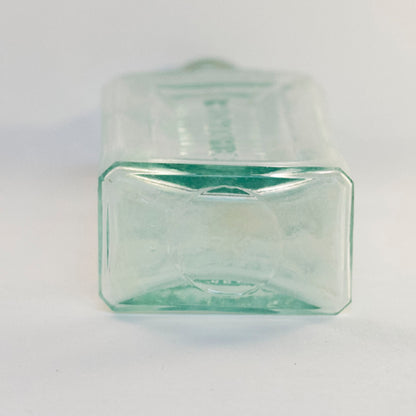 HOOD'S SARSAPARILLA APOTHECARIES Aqua Glass Bottle Lowell Massachusetts Circa 1878 - 1922