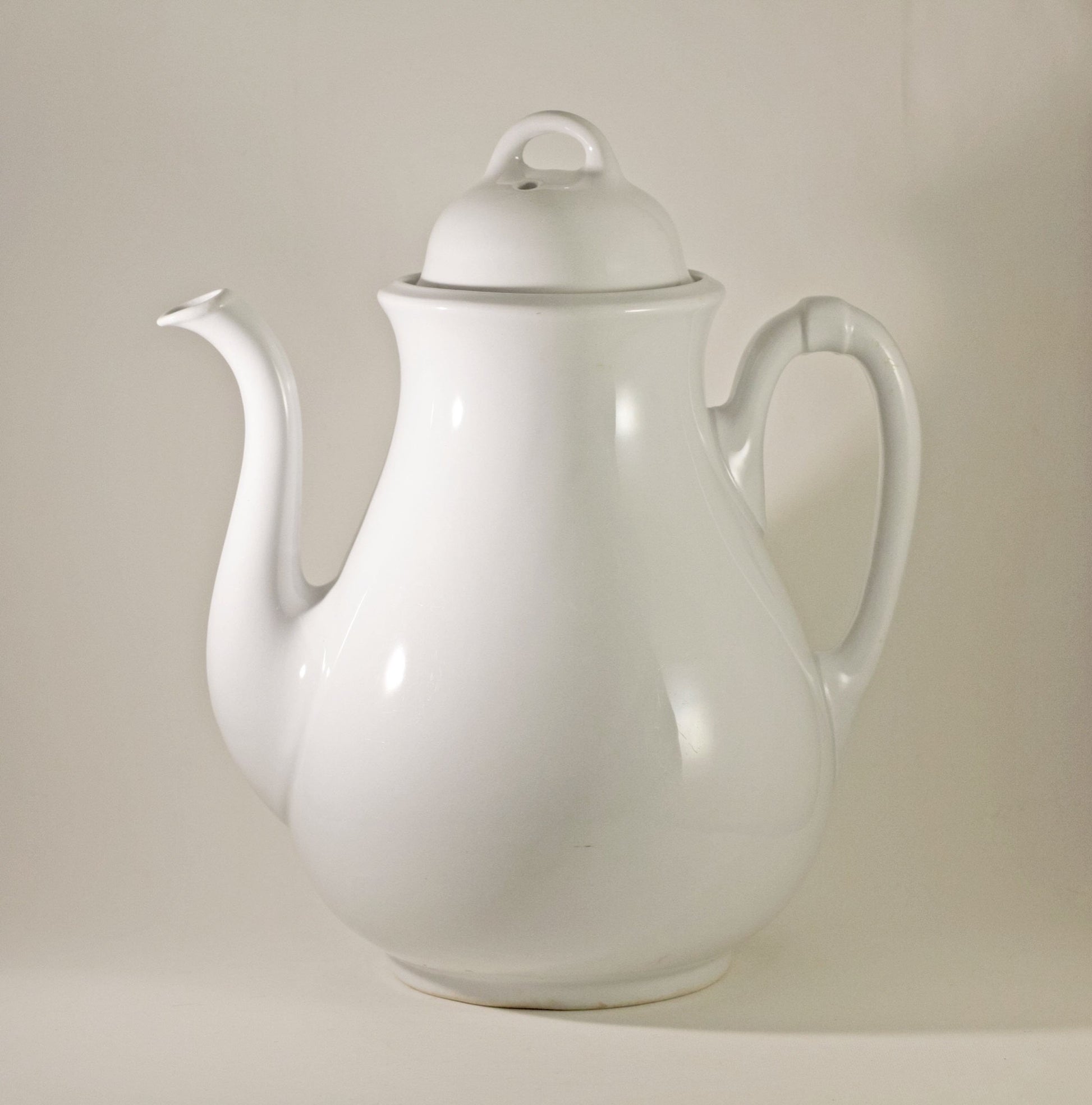 J & G Meakin White Ironstone Teapot Circa Pre-1890