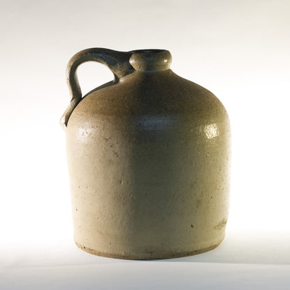 Vintage STONEWARE POTTERY JUG with Tobacco Spit Glaze Spot